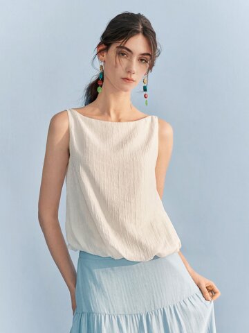 4/28 예약배송_YY_Texture sleeveless top vest