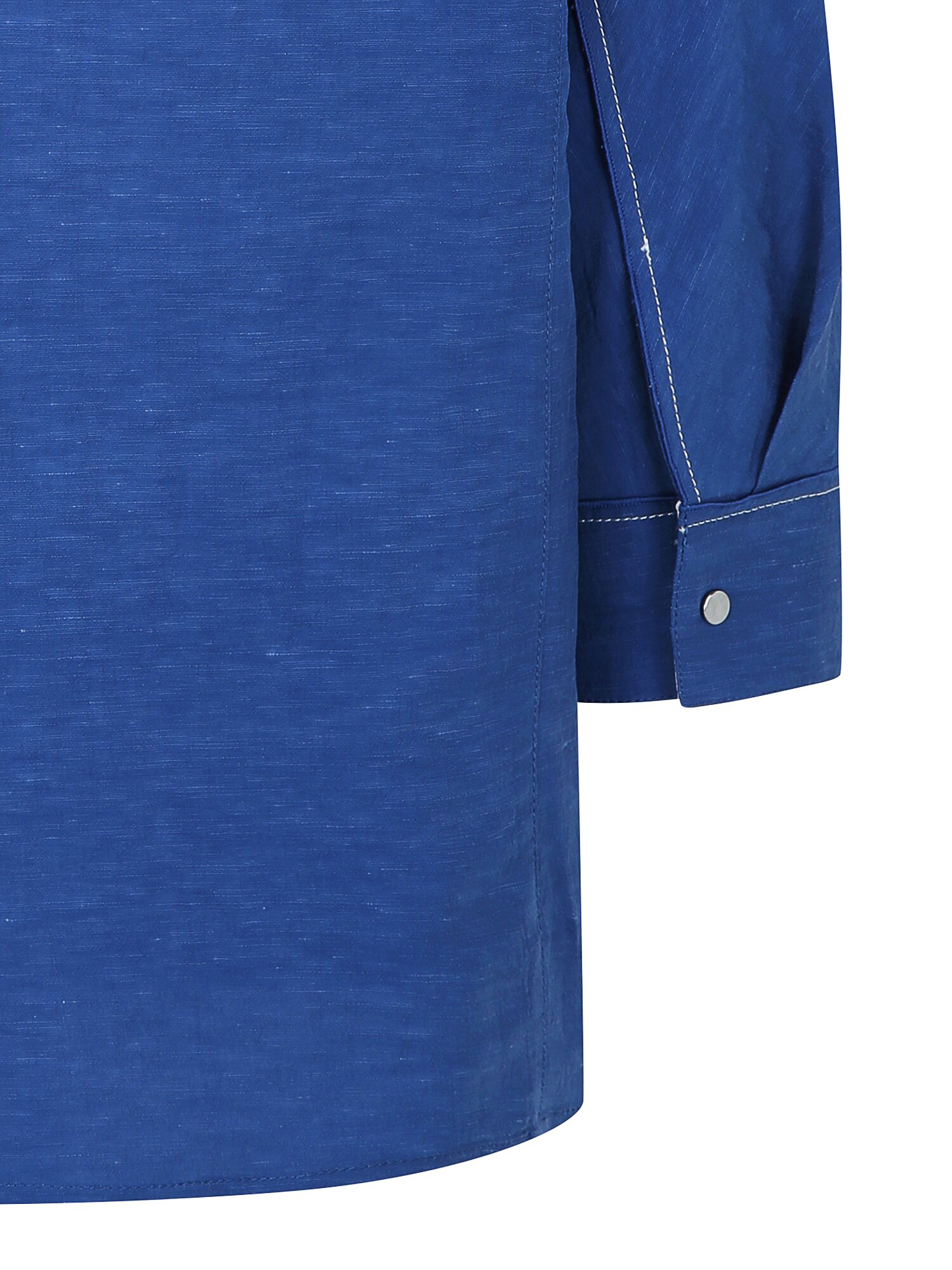 린넨 롤업 7부 셔츠 재킷 (BLUE)