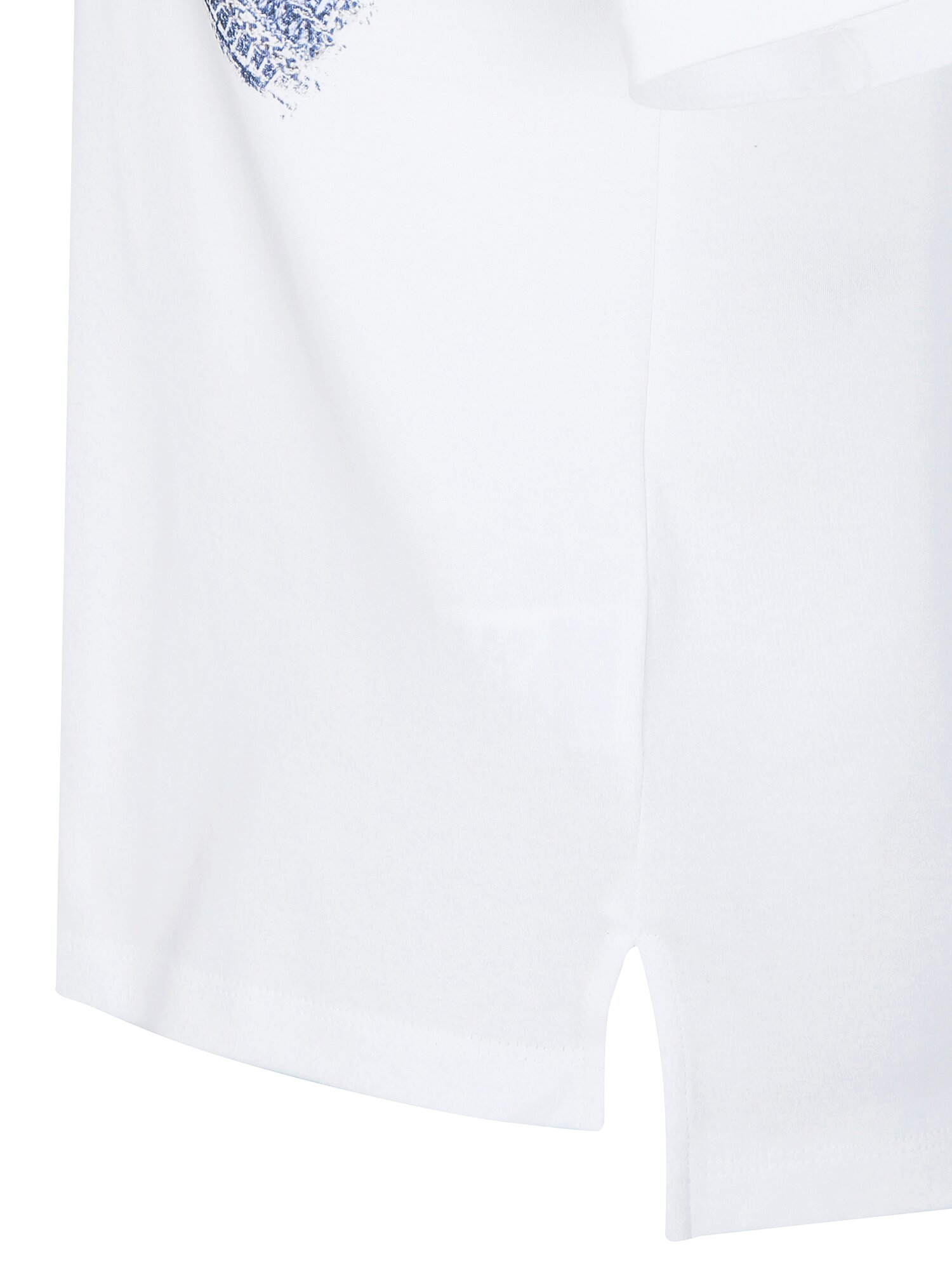 코튼 자수 프린트 비딩 티셔츠 (WHITE)