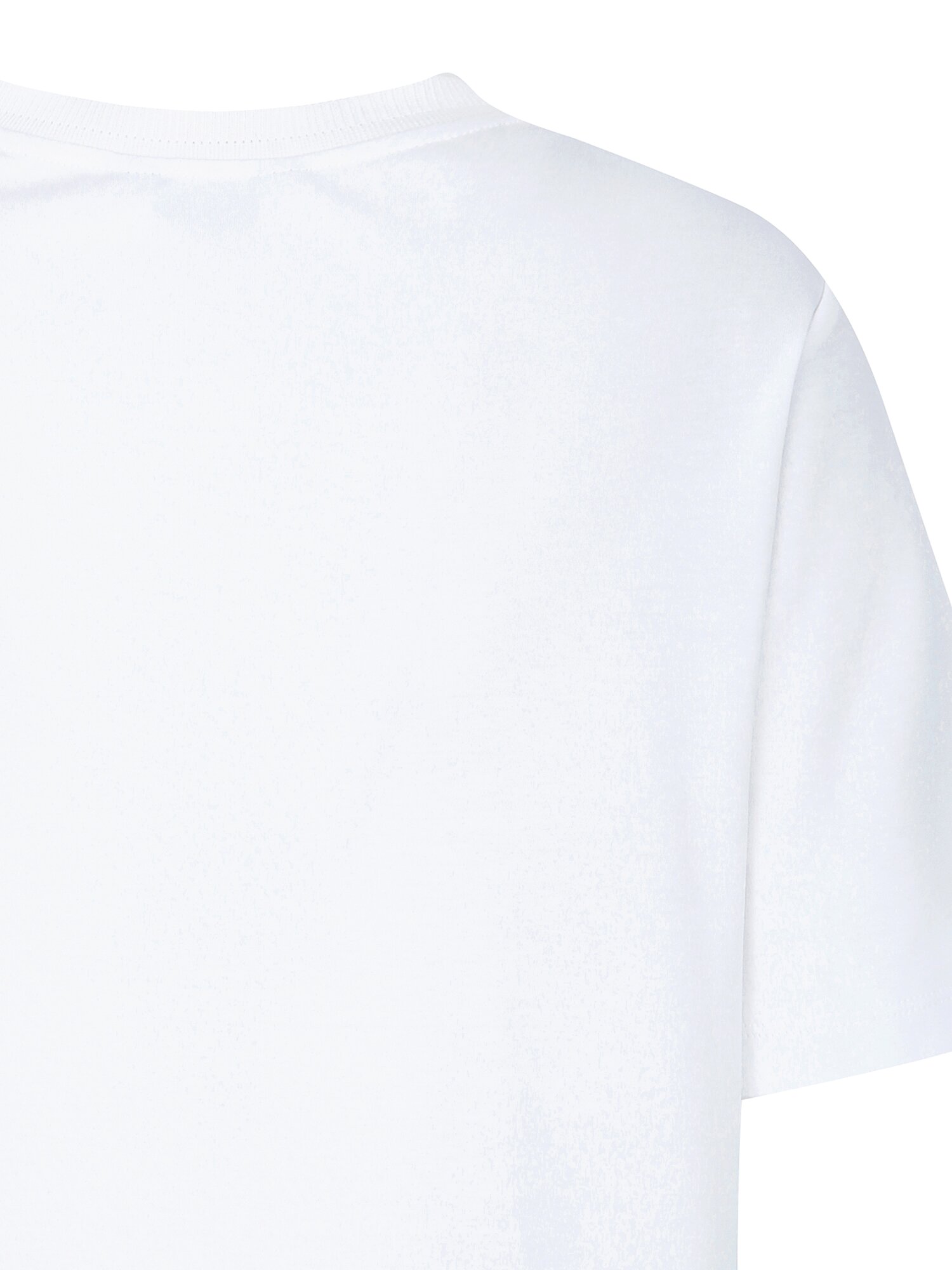 코튼 자수 프린트 비딩 티셔츠 (WHITE)