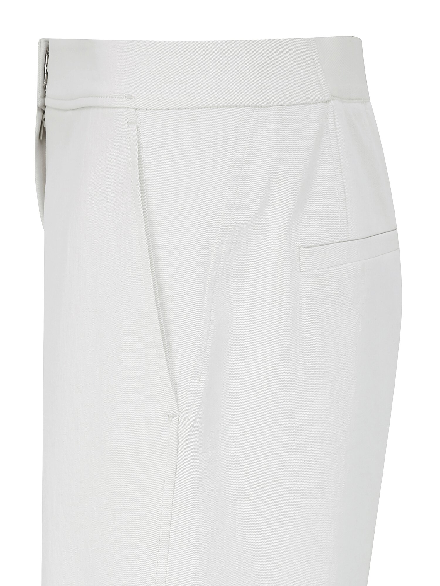 린넨 백 밴딩 배기핏 크롭 팬츠 (IVORY)