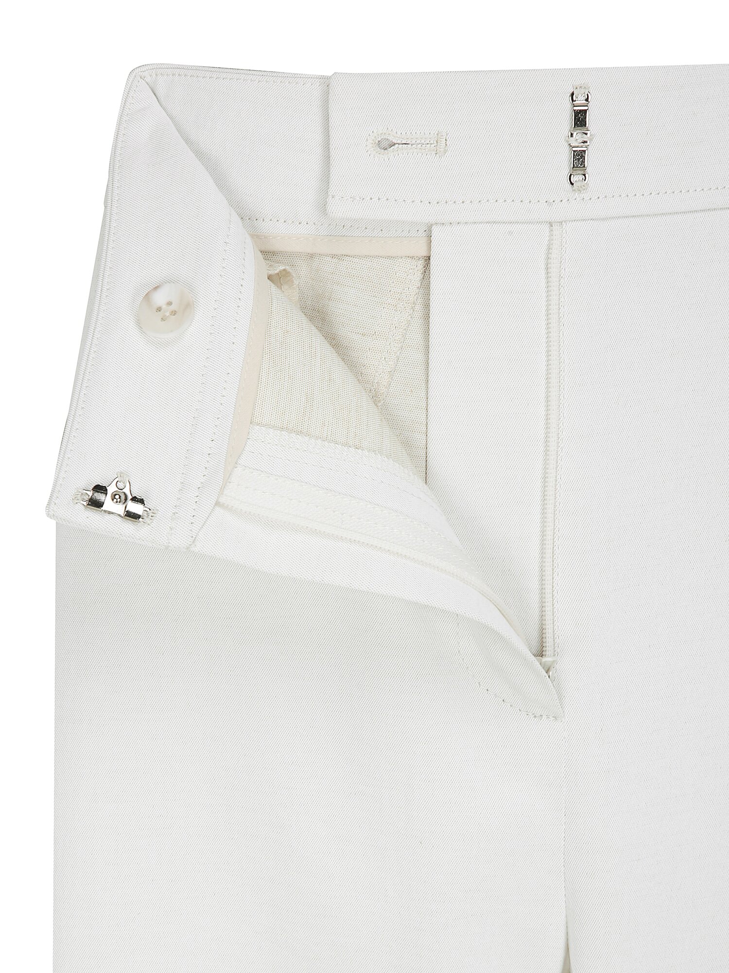 린넨 백 밴딩 배기핏 크롭 팬츠 (IVORY)