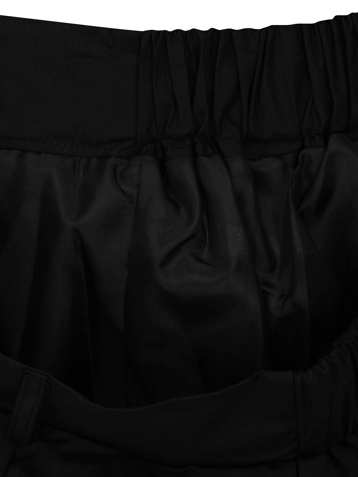 코튼 백 밴딩 플레어 스커트 (BLACK)