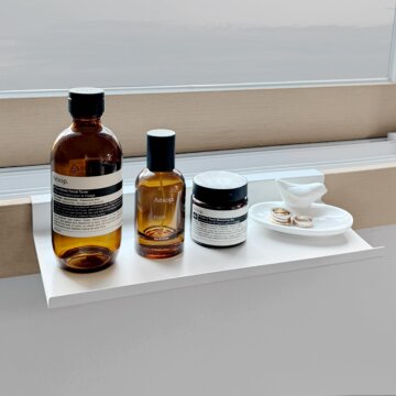 다용도 철제 창틀 선반 (자석 후크 증정) / 창문 화분 정리대 베란다 세탁실 선반