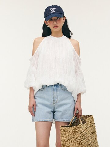 눈부신 홀터넥 블라우스_YHBL260402