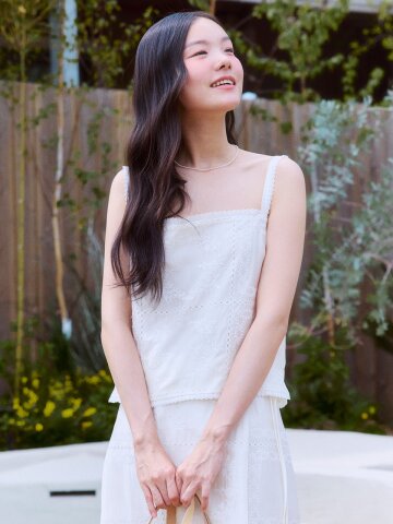 레이스 자수 오간자 슬리브리스_YHSV260401