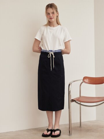 깅엄이 포인트 셋업 스커트_YHSK260402