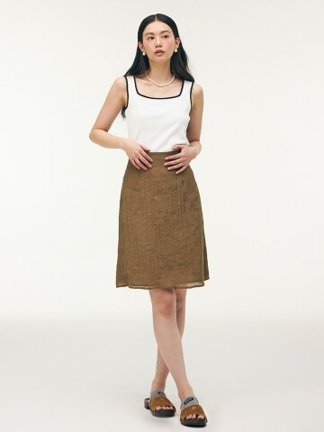 플라워 자수 스커트_YHSK260415