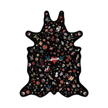 포드바쉐 테이블 메트_Black Tatoo