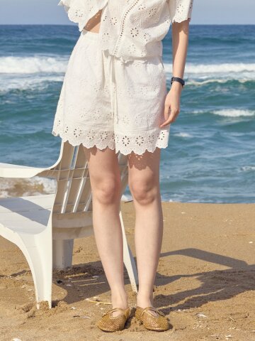 레이스 펀칭 팬츠_YHPT260402