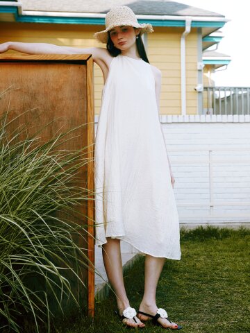 홀터넥 롱 원피스_YHOP260406