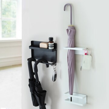 현관 철제 자석 접이식 듀얼 선반 2종 / 우산꽂이 정리대 전용홀더 포함 마그넷