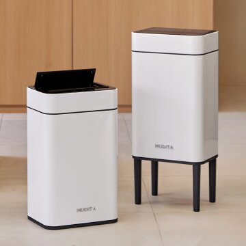 무디타 오존살균 더블 자동센서 휴지통 20L 레그스탠드 / 탈부착다리 전용봉투 포함