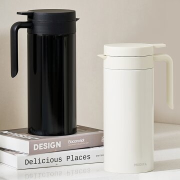 무디타 304 스텐  보온 보냉 슬림 진공 주전자 1.5L  / 대용량 보온병 테이블팟 저그