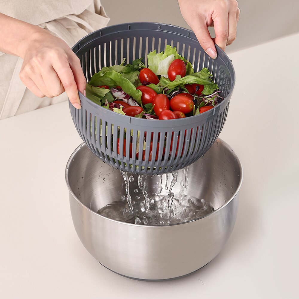 무디타 프로페셔널 304 스텐 믹싱볼 야채 탈수기 5L /  만능 채칼 6종 세트 믹싱볼 채반