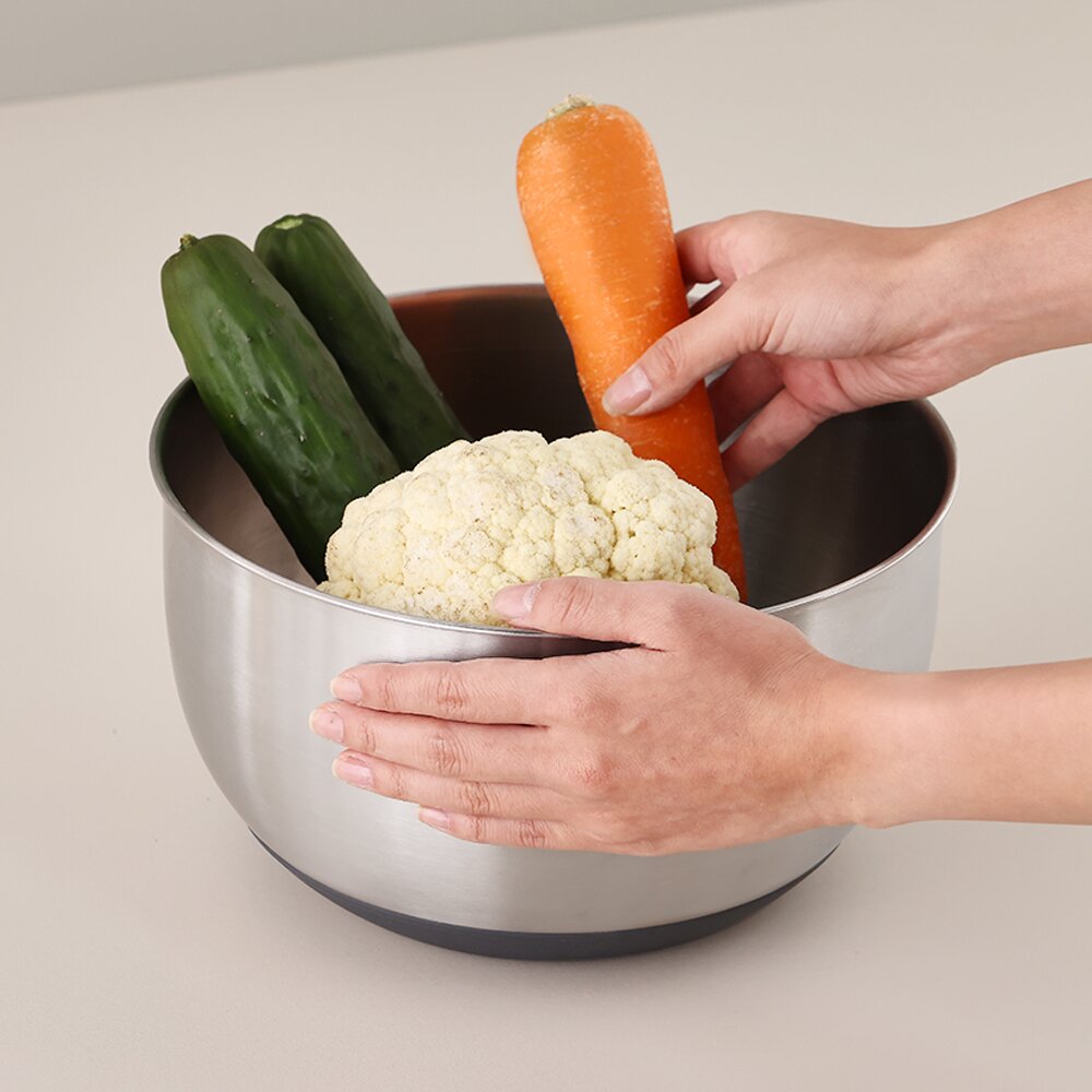 무디타 프로페셔널 304 스텐 믹싱볼 야채 탈수기 5L /  만능 채칼 6종 세트 믹싱볼 채반