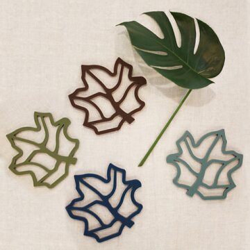 국산 실리콘 보타닉 냄비받침 매트 티코스터