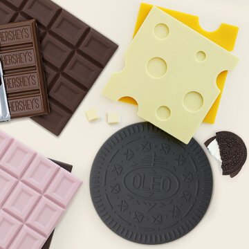 치즈 초콜릿 오레오 실리콘 냄비받침 매트 미끄럼방지 패드 티코스터 팟홀더