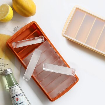 입구 좁은 텀블러에도 쏙 국산 실리콘 막대 얼음틀 10구/6구 아이스트레이 양념틀