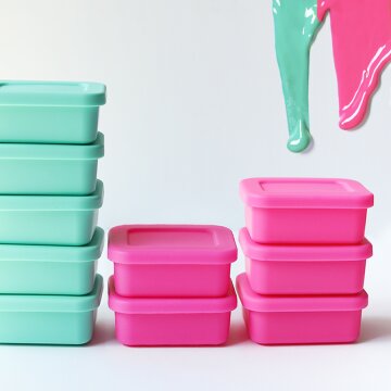 젤리팝 큐브 실리콘 밀폐용기 냉장고밥팩 소/중/대