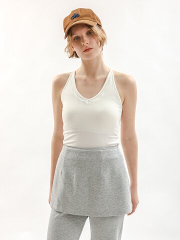 MJ_Racerback lace tank top_3color