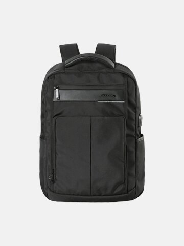 남자 남성 심플 블랙 운동 보조 학생 백팩 BJE289