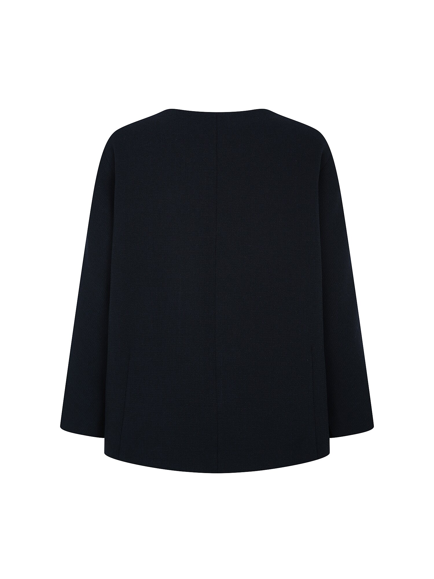 루즈핏 돌먼 슬리브 라운드넥 재킷 (DARK NAVY)