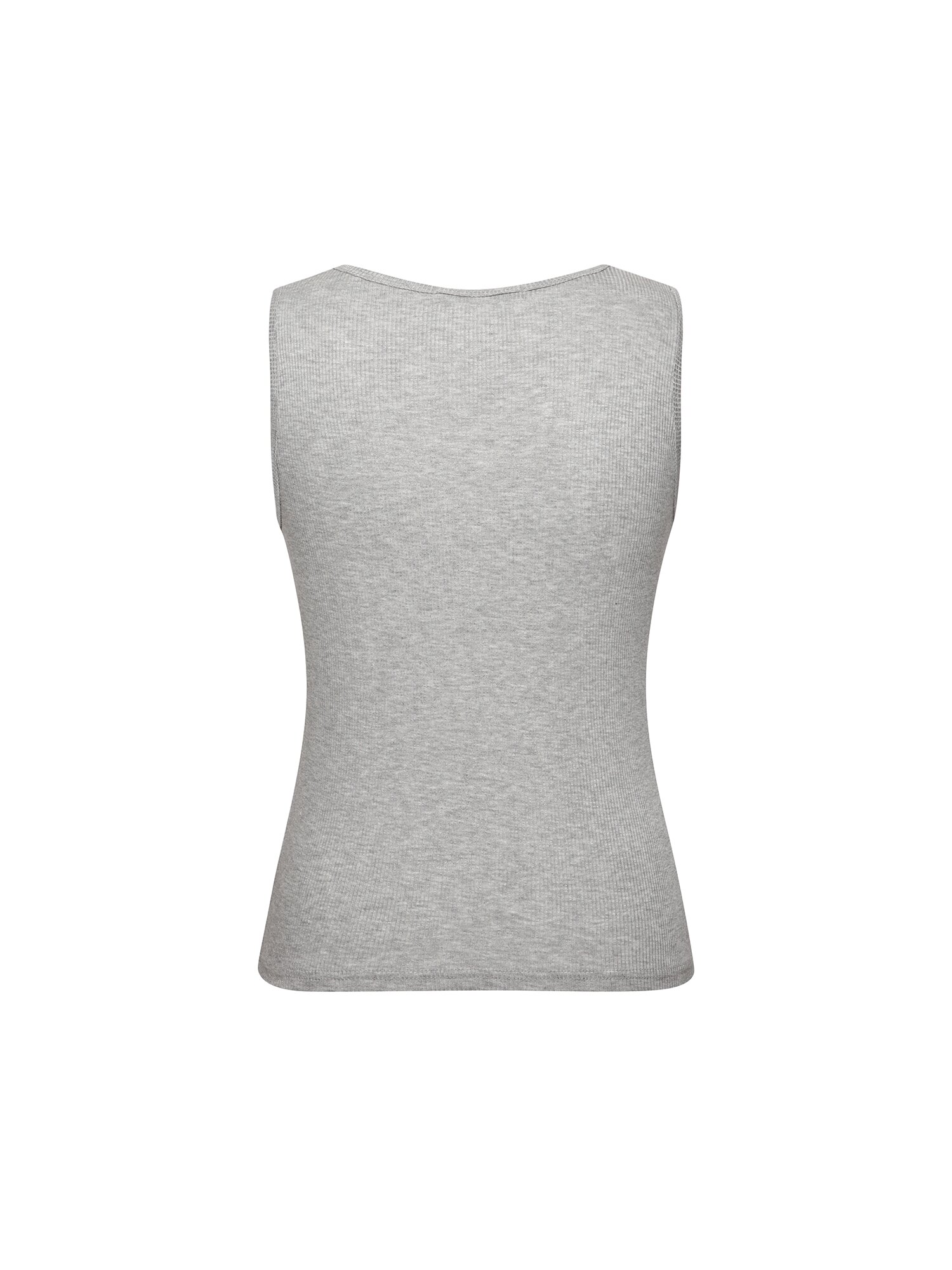 로고 슬리브리스 티셔츠 (GREY)