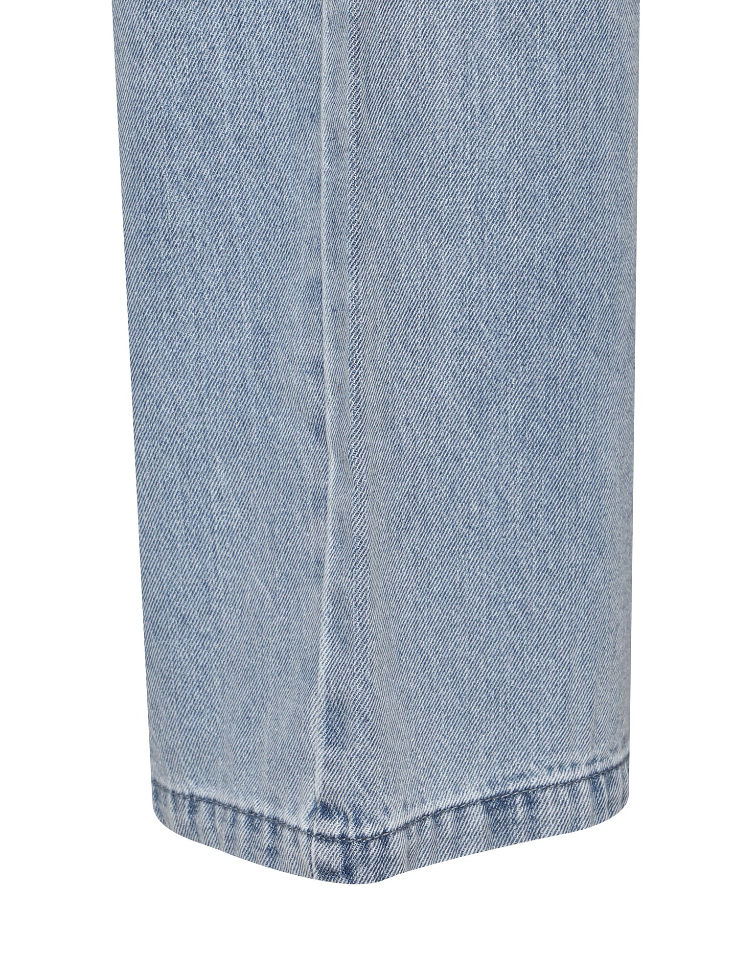 벨티드 원 턱 와이드핏 데님팬츠 (LIGHT BLUE)