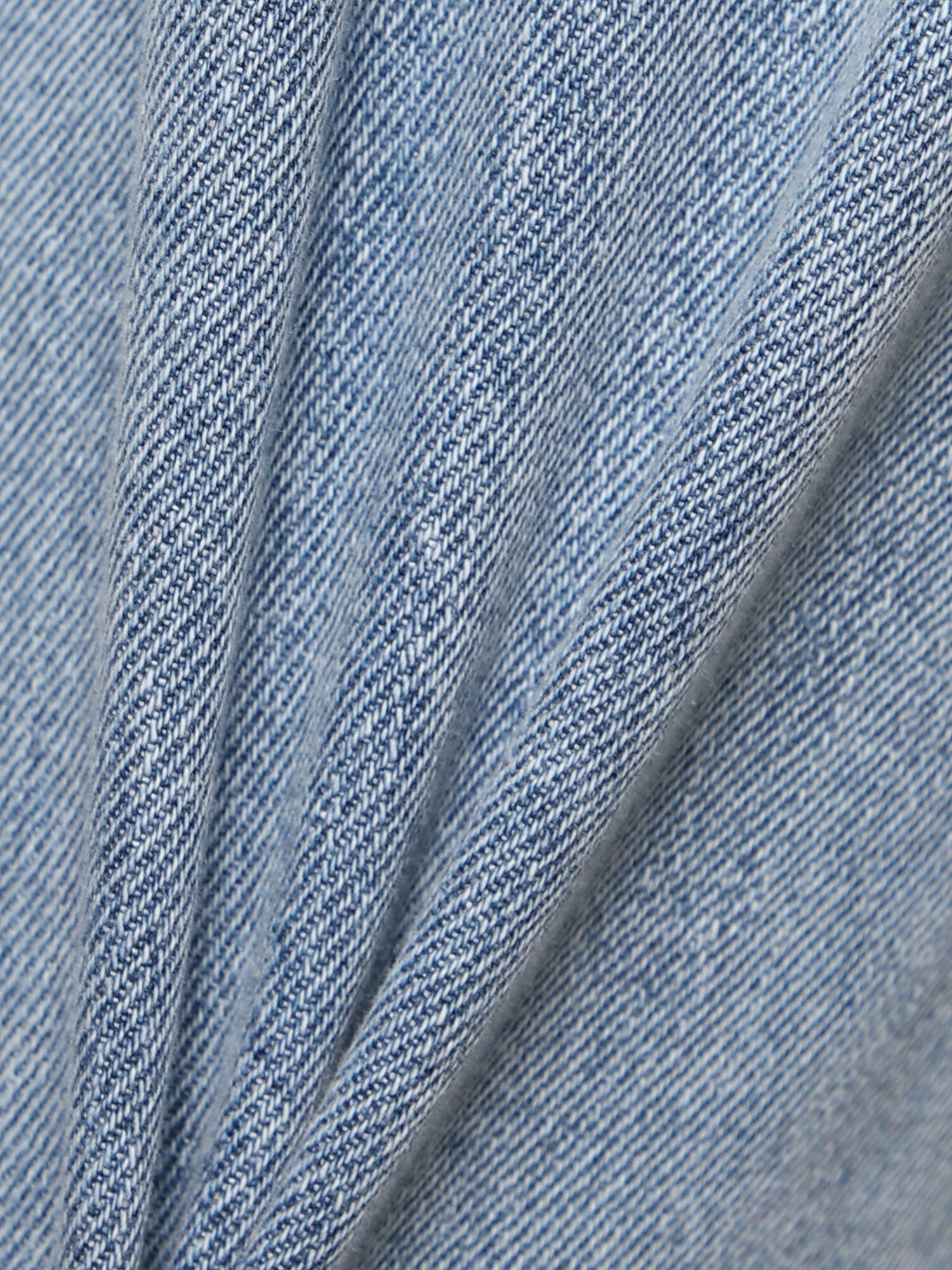 벨티드 원 턱 와이드핏 데님팬츠 (LIGHT BLUE)