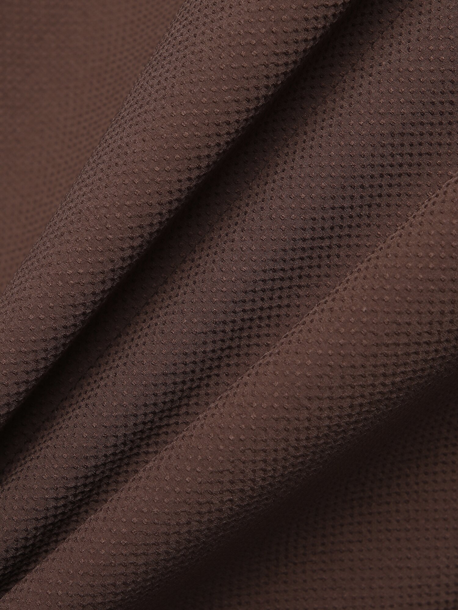 브이넥 벨티드 셔링 롱 원피스 (BROWN)