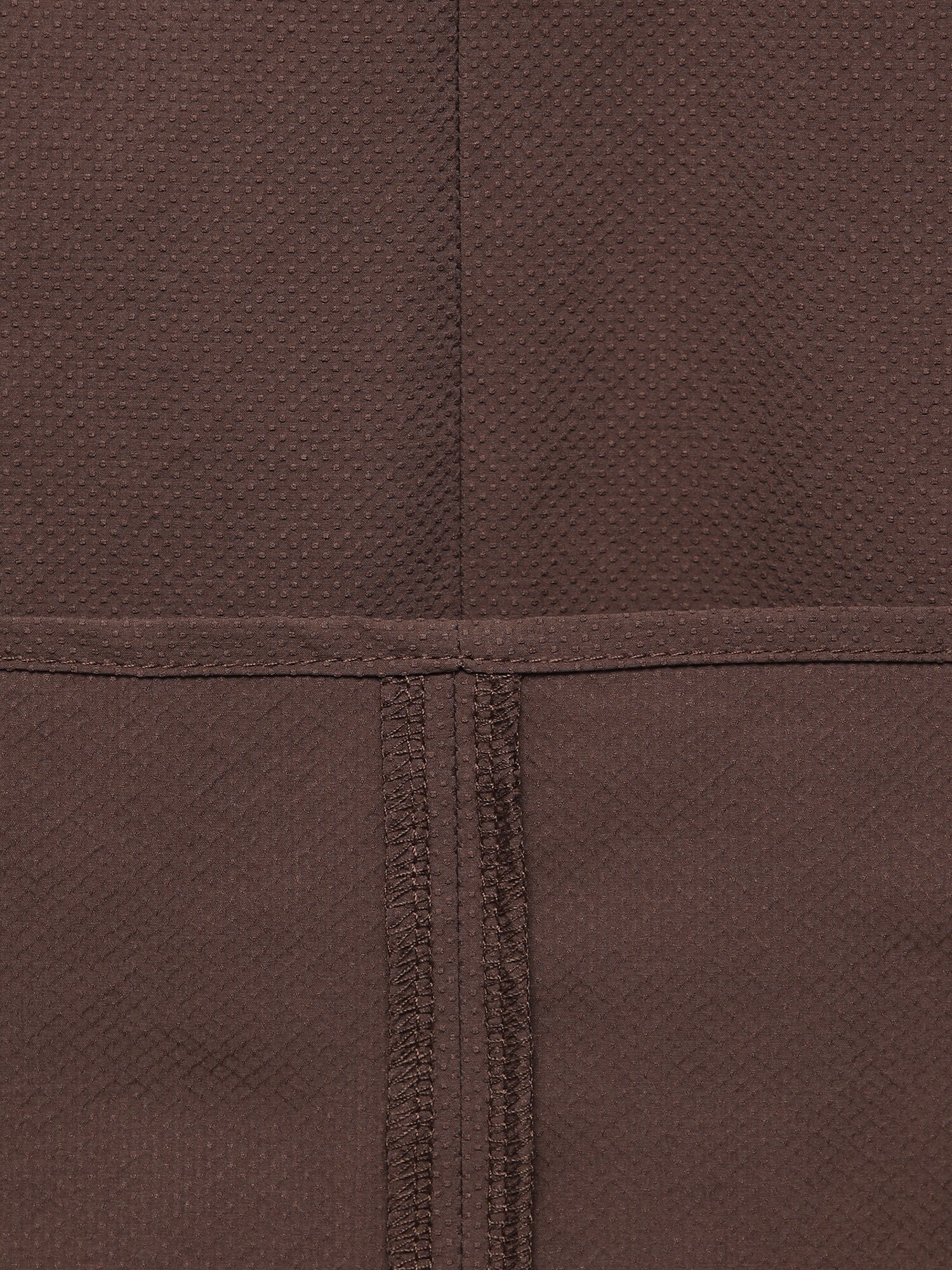 브이넥 벨티드 셔링 롱 원피스 (BROWN)