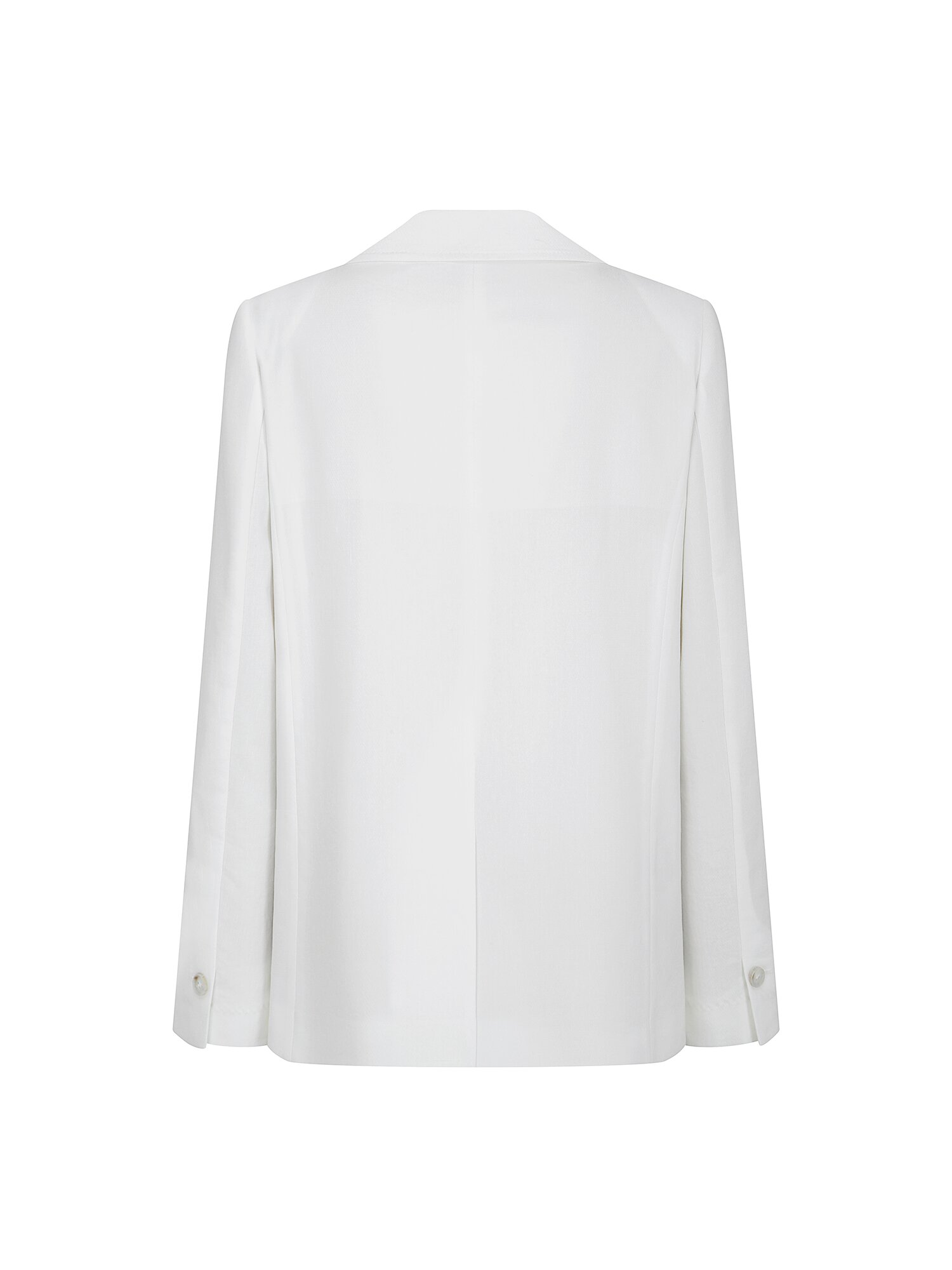린넨 패치 포켓 싱글 원버튼 재킷 (WHITE)