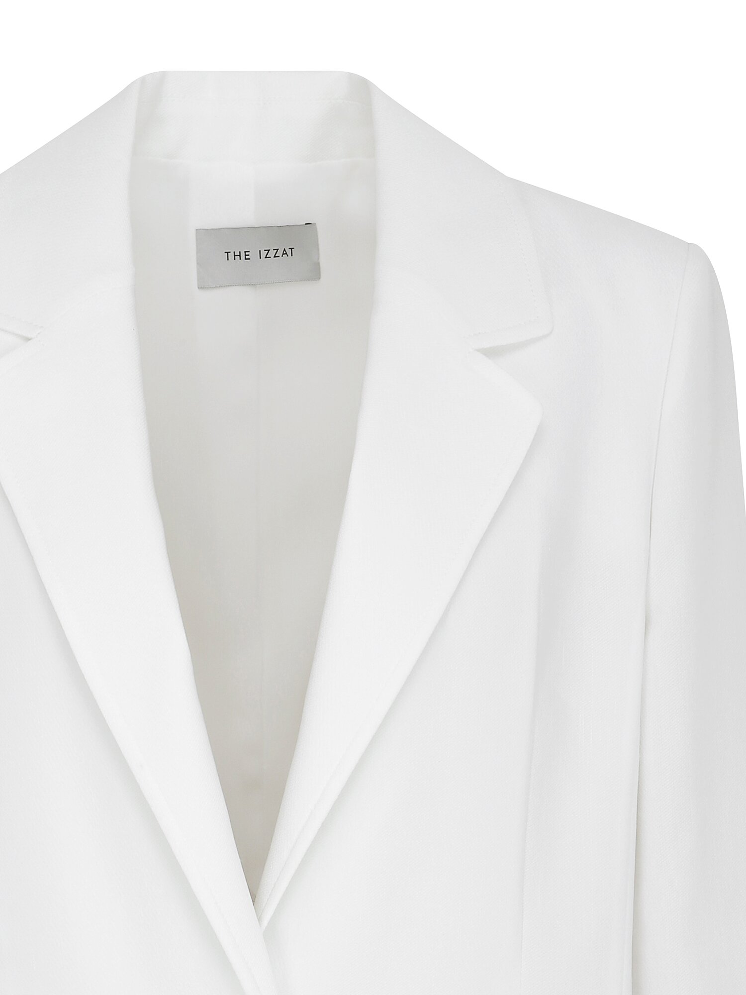 린넨 패치 포켓 싱글 원버튼 재킷 (WHITE)