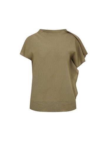 언밸런스 슬리브 풀오버 니트 