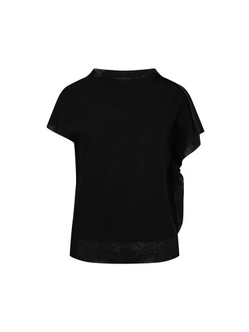 언밸런스 슬리브 풀오버 니트 