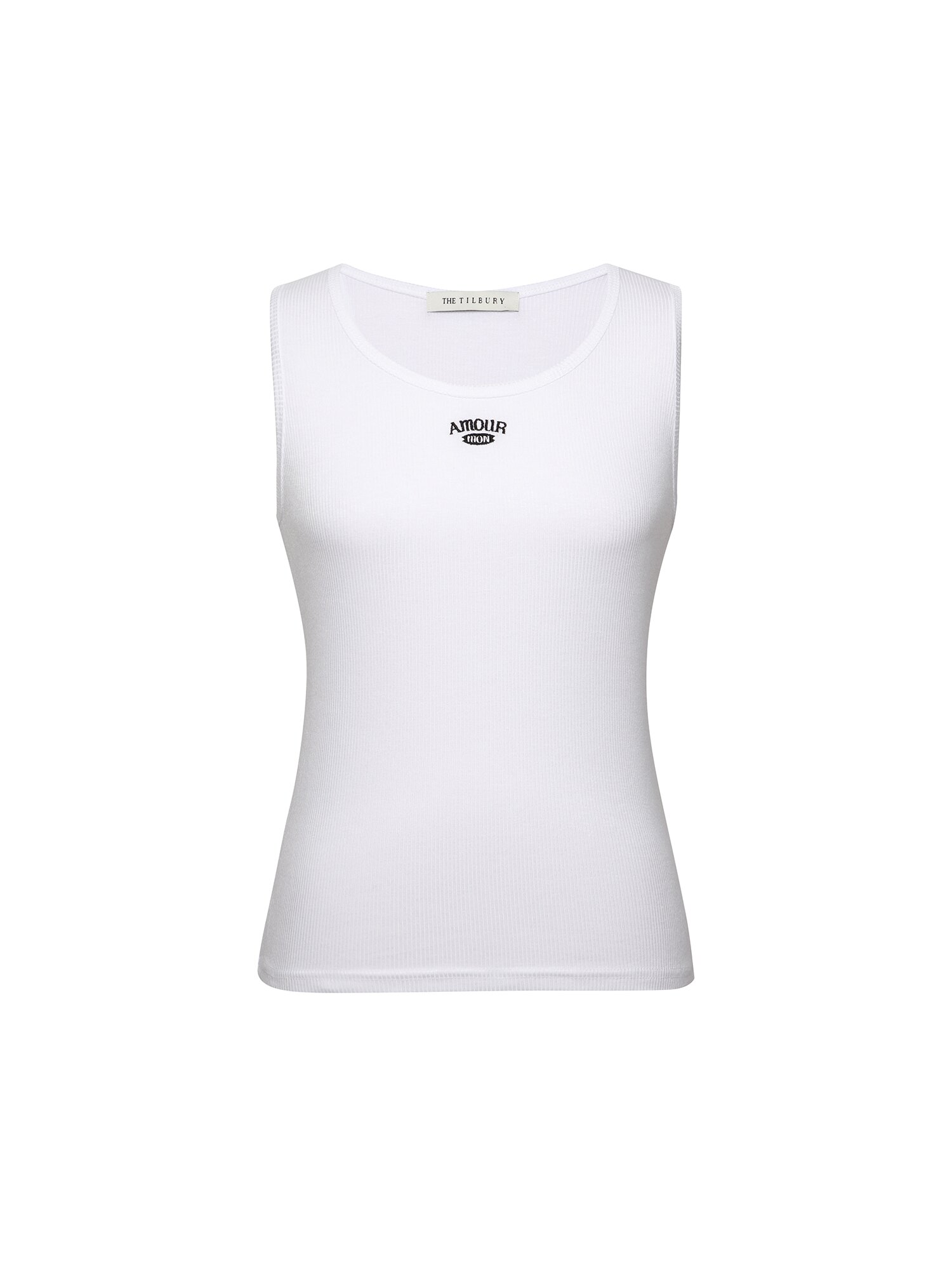 로고 슬리브리스 티셔츠 (WHITE)