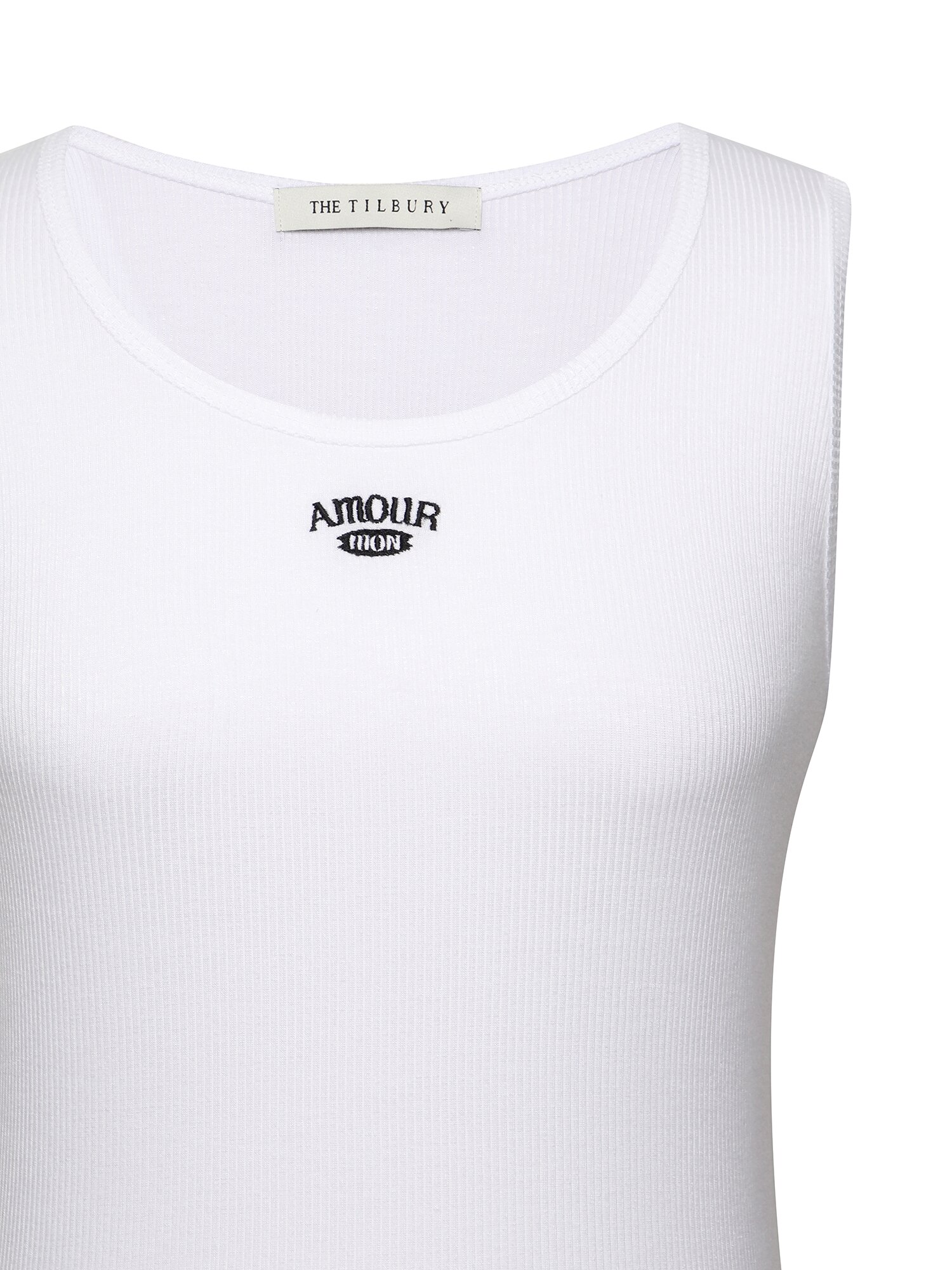 로고 슬리브리스 티셔츠 (WHITE)