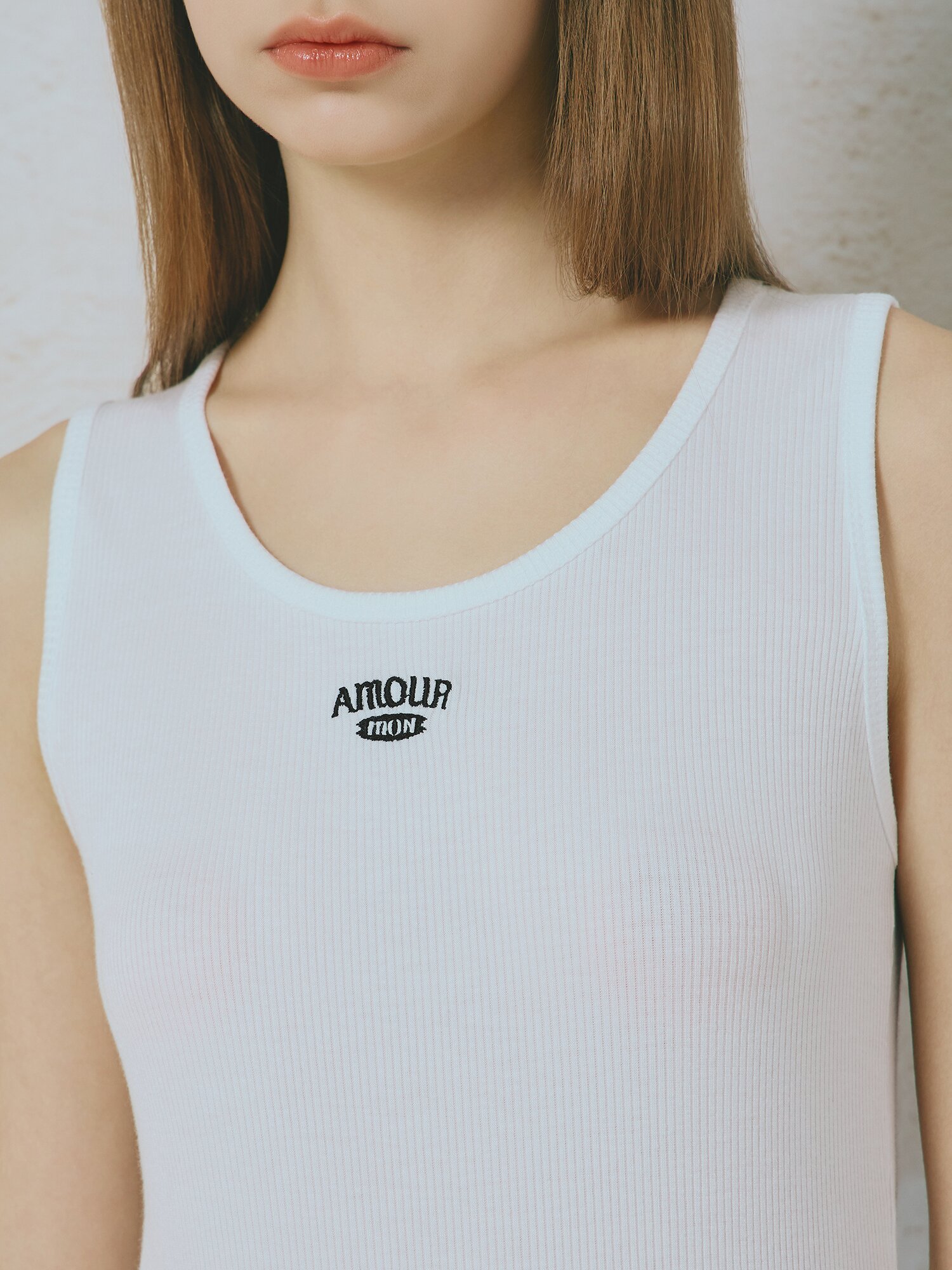 로고 슬리브리스 티셔츠 (WHITE)