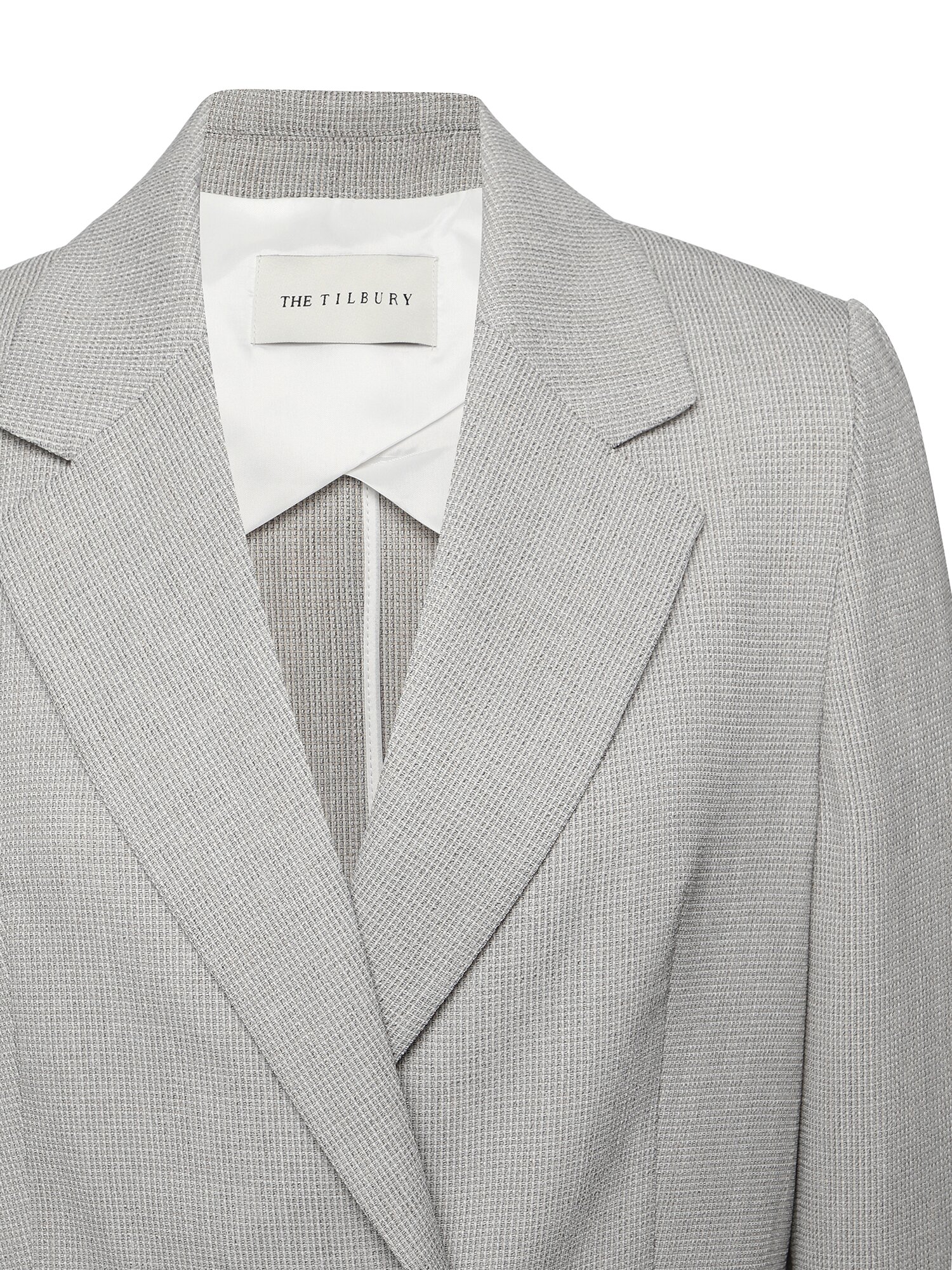 원 버튼 아웃포켓 테일러드 재킷 (MELANGE BEIGE)