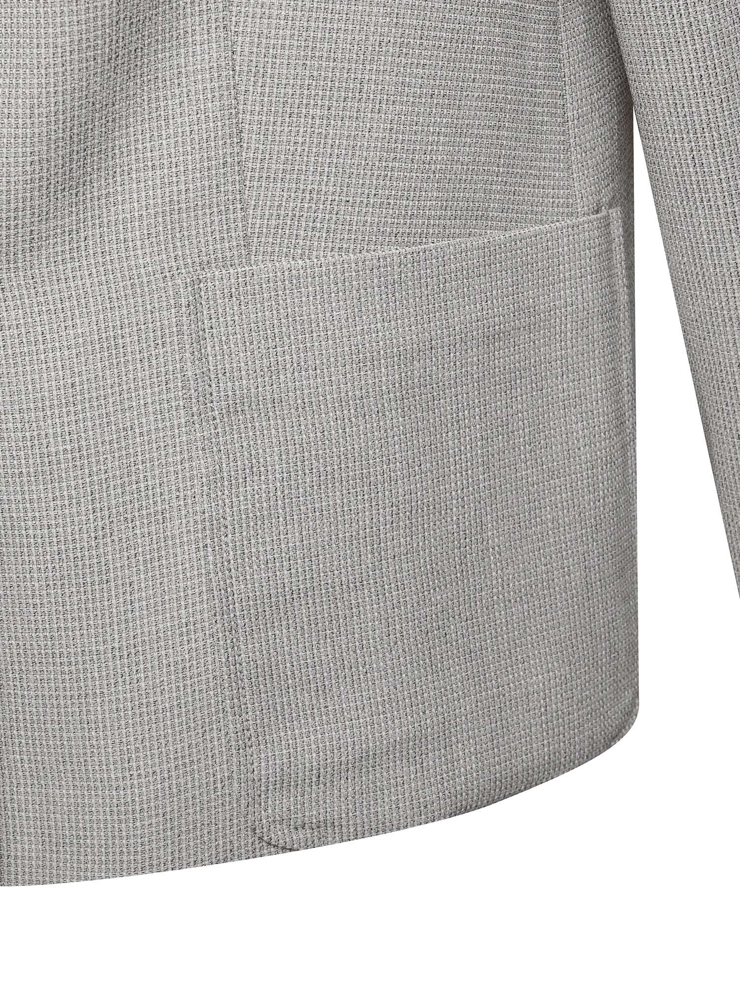 원 버튼 아웃포켓 테일러드 재킷 (MELANGE BEIGE)