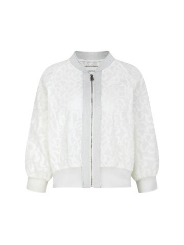 코튼 플로럴 블루종 재킷 