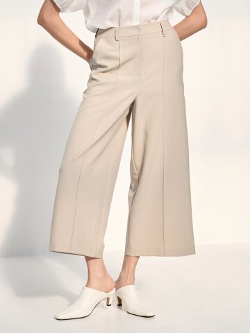 아르벤 라인 8부 와이드 슬랙스 팬츠