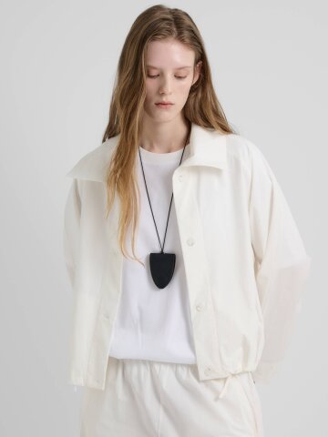 MINIMAL SHIRT BLOUSON - WHITE