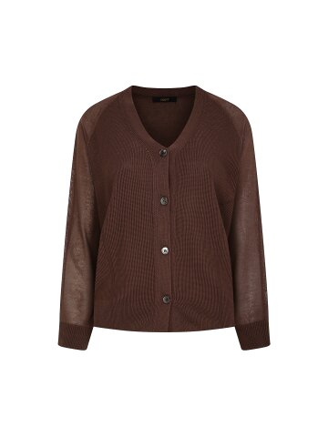 믹스 래글런 브이넥 가디건 