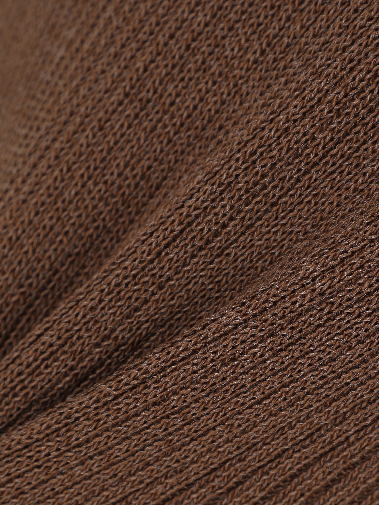 사이드 버튼 브이넥 니트 (BROWN)