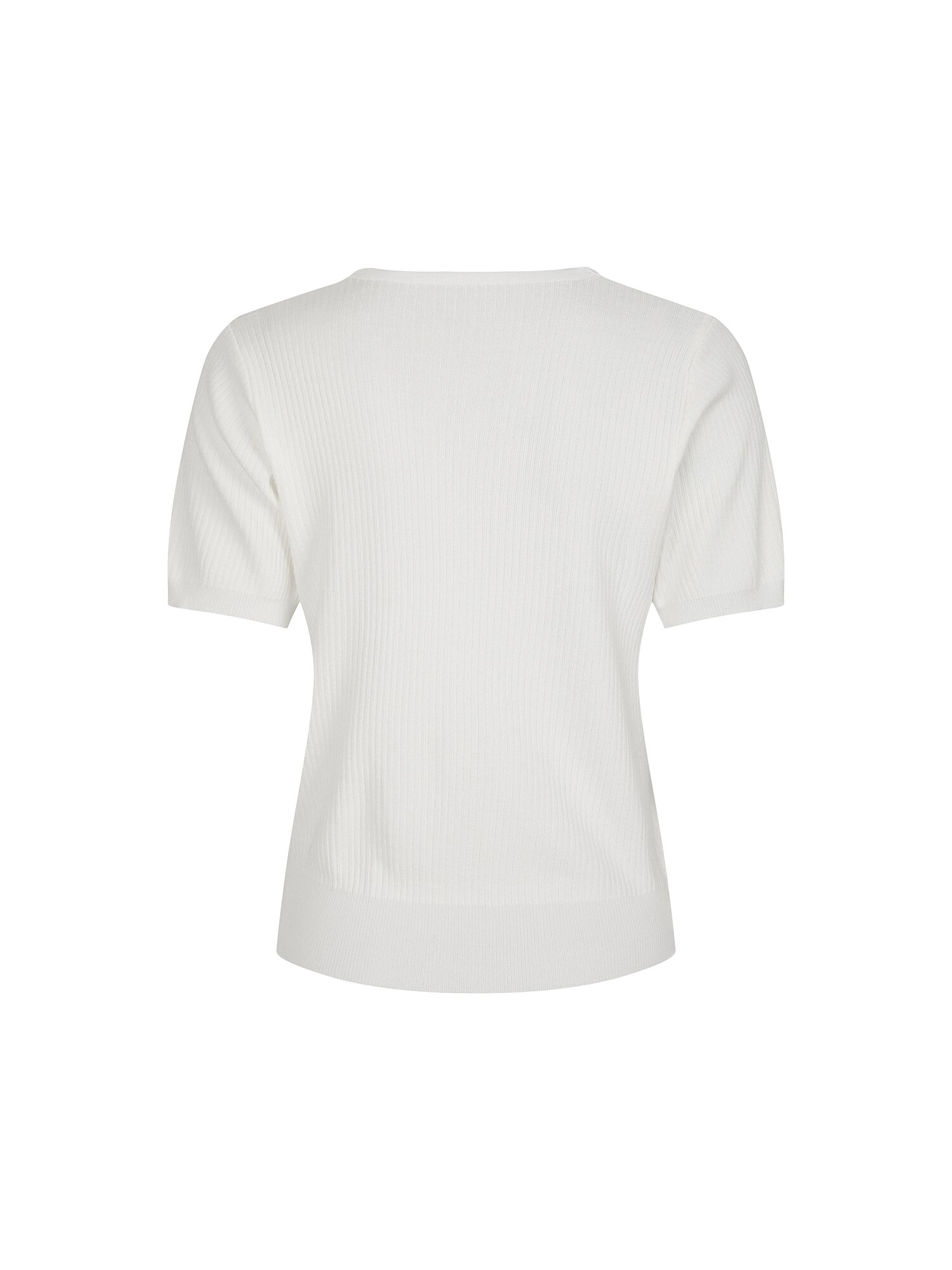 레이스 브이넥 풀오버 니트 (WHITE)