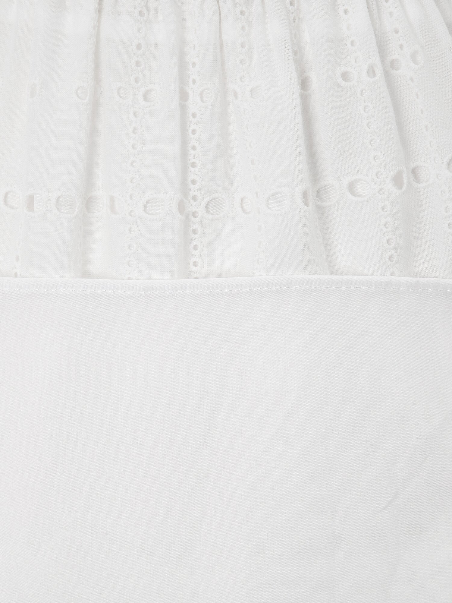 펀칭 레이스 플레어 스커트 (WHITE)