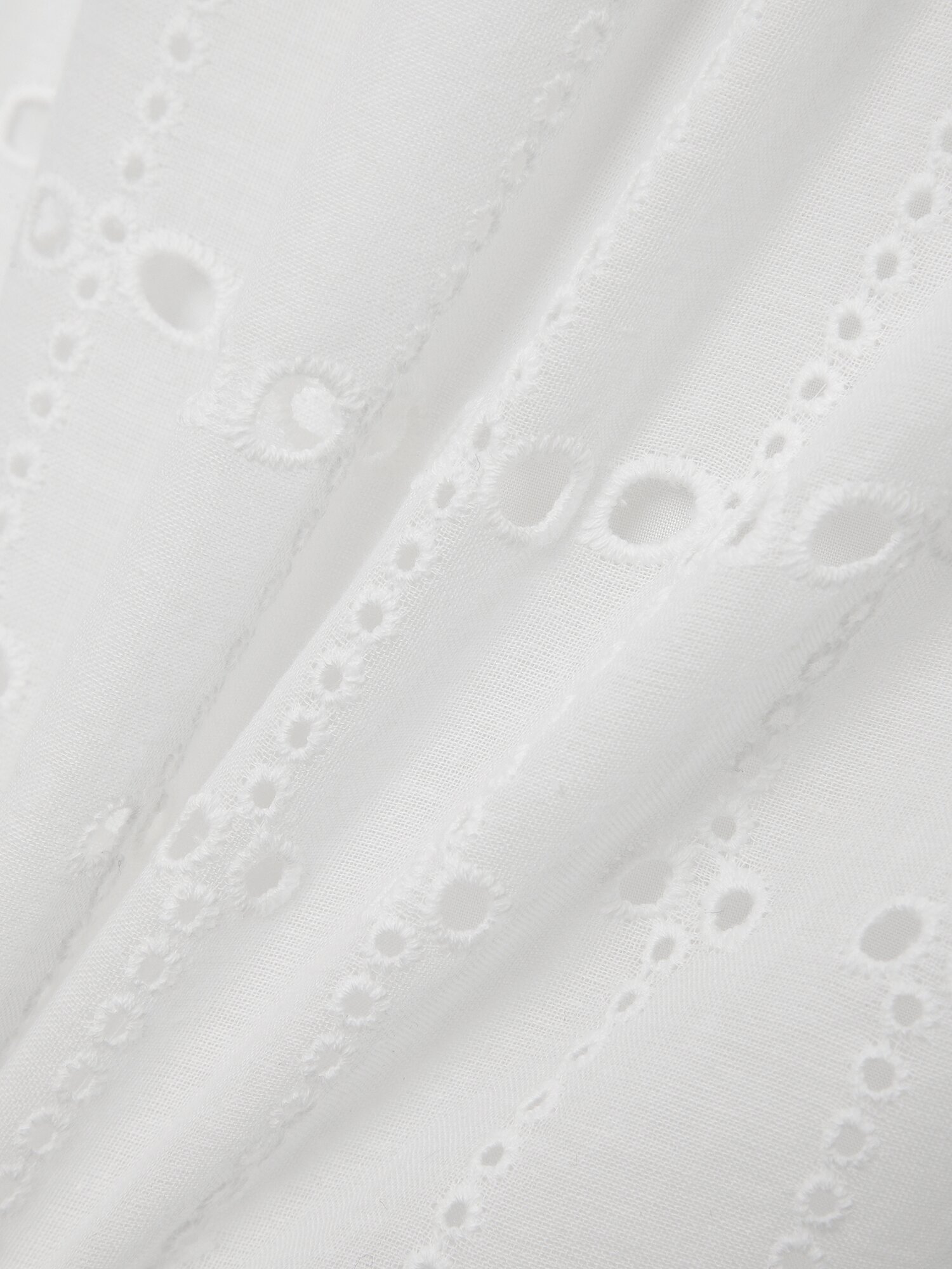 펀칭 레이스 플레어 스커트 (WHITE)