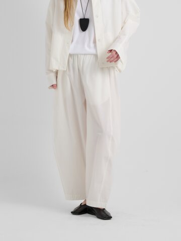 MINIMAL BALLOON BANDING PANTS -WHITE